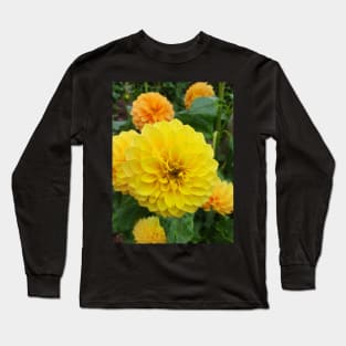 Yellow Dahlias 3 Long Sleeve T-Shirt